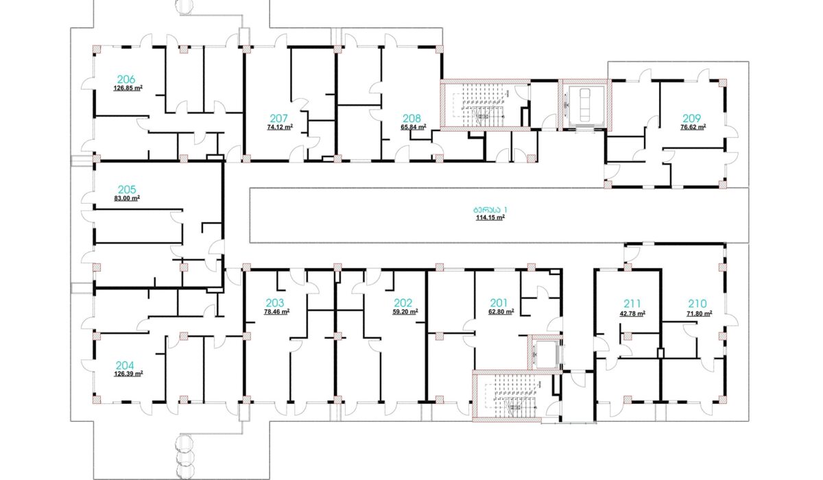 batumi apartman floor plan